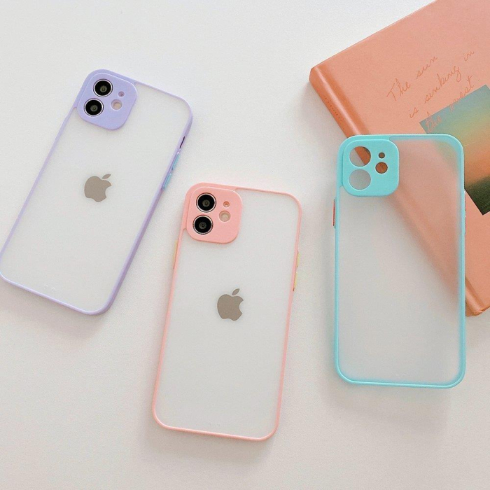 Husa iPhone 13 Pro purple, Milky, slim, silicon flexibil [4]