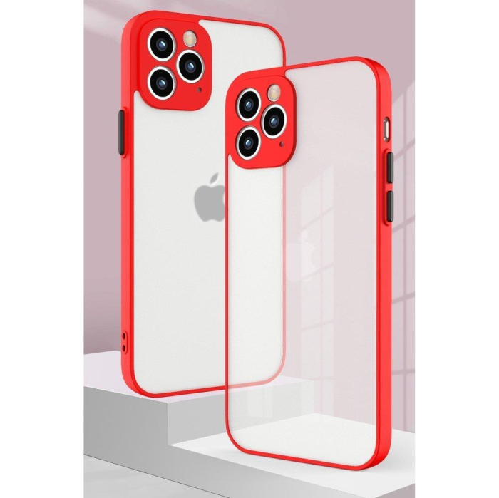 Husa iPhone 13 Pro rosu, Milky, slim, silicon flexibil [4]