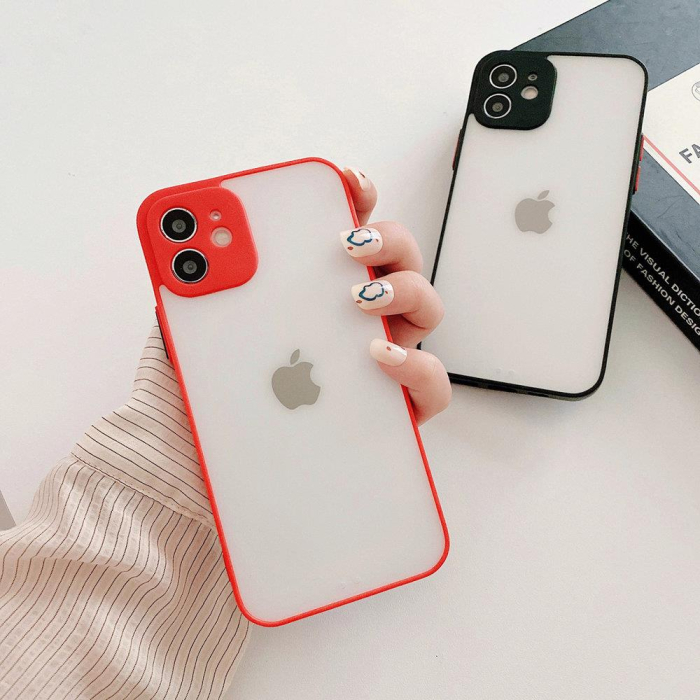 Husa iPhone 13 rosu, Milky, slim, silicon flexibil [8]