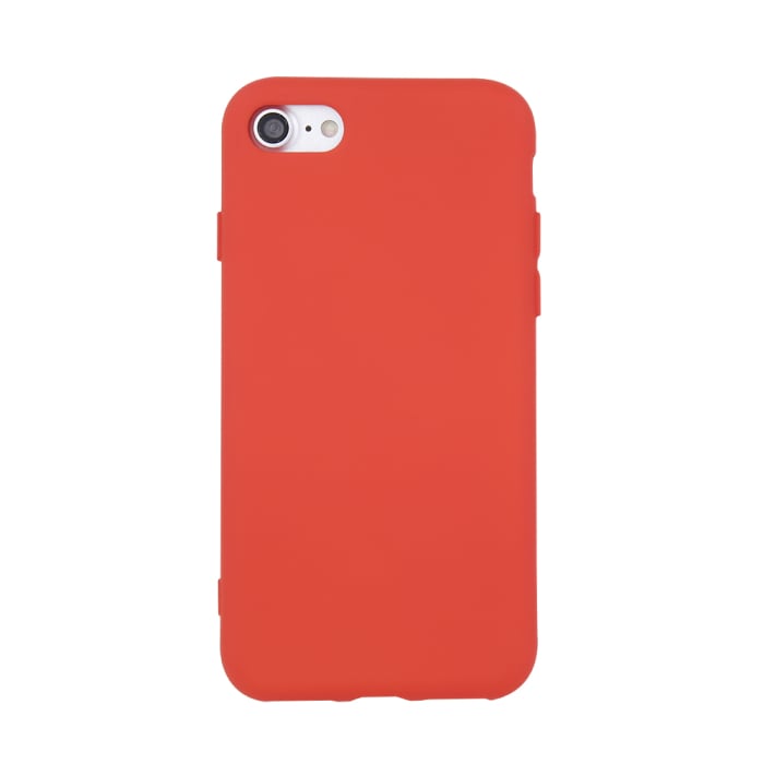 Husa iPhone 14 Pro Max, rosu,cu interior catifea, din silicon [2]