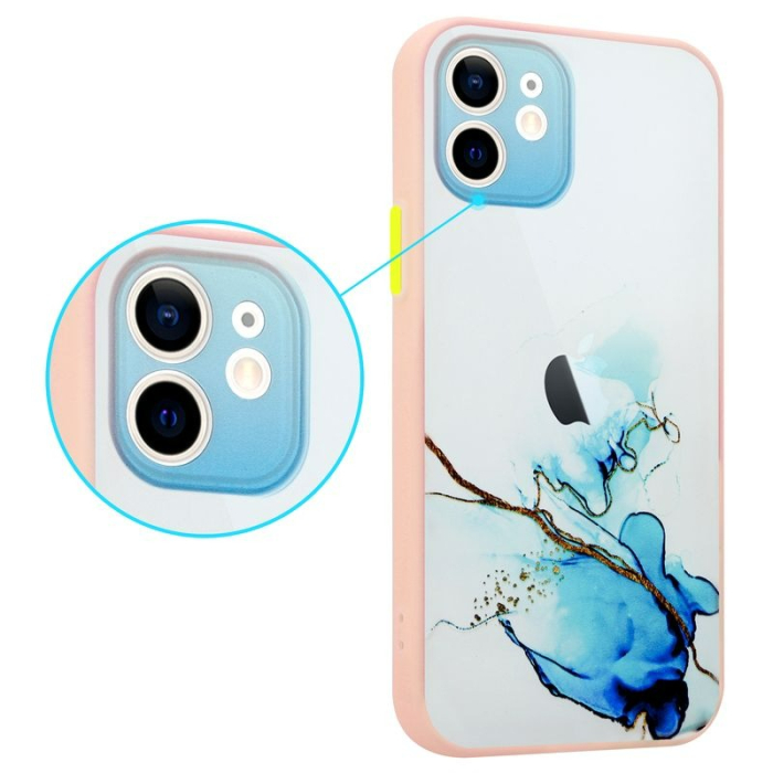 Husa iPhone 7/8/SE 2020 albastru/alb, Watercolor [3]