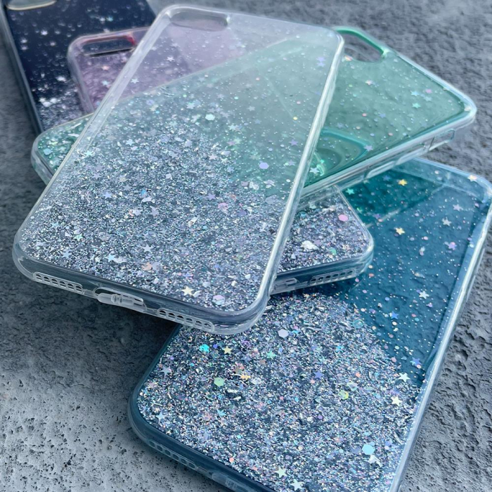 Husa iPhone 8 Plus  / iPhone 7 Plus  neagra, Wozinsky Star Glitter [3]