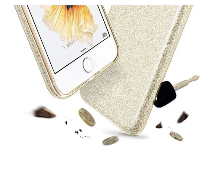 Husa iPhone XS Max, 3 in 1, glitter, albastra [6]