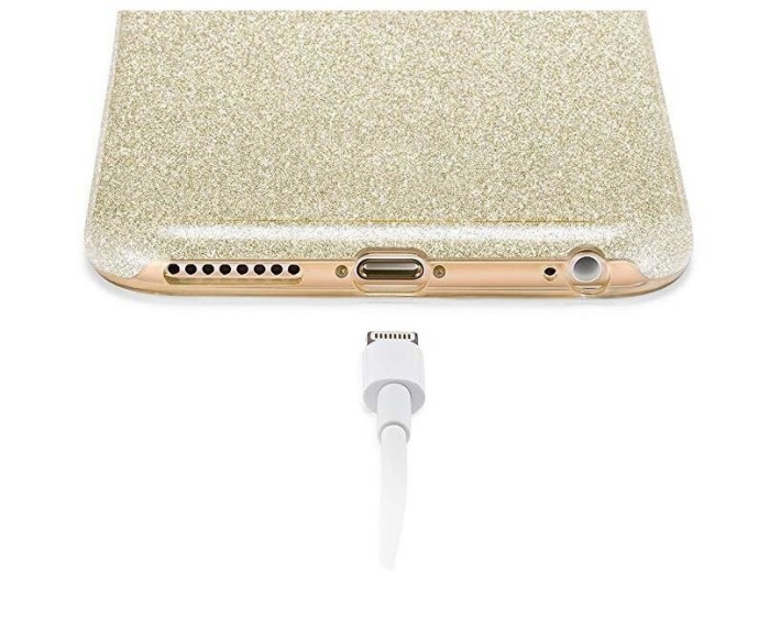 Husa iPhone XS Max, 3 in 1, glitter, albastra [5]