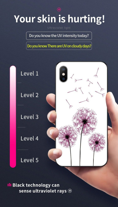 Husa iPhone XS Max (6,5") Design 5, spate sticla UV react [4]
