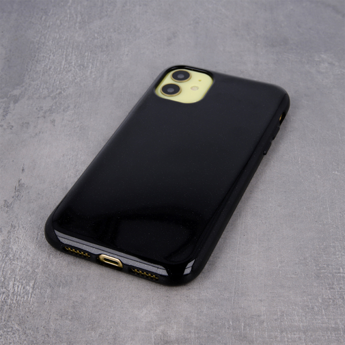 Husa Jelly Fine Glitter pentru Samsung Galaxy A21s negru [5]