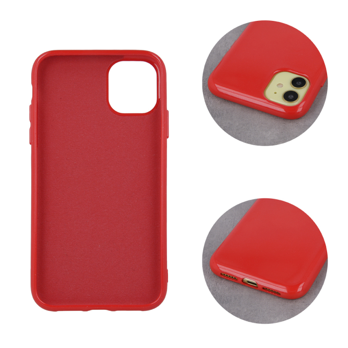 Husa Jelly Fine Glitter pentru Samsung Galaxy A32 4G  rosu [4]