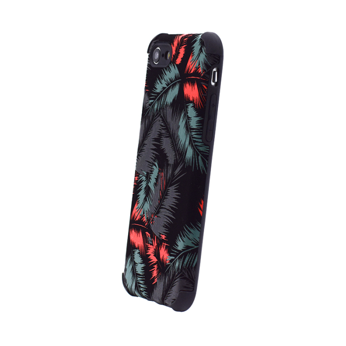 Husa Leaves iPhone X/XS rosie [3]