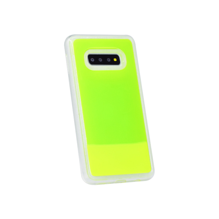 Husa lichid fosforescent iPhone 11 galbena [2]