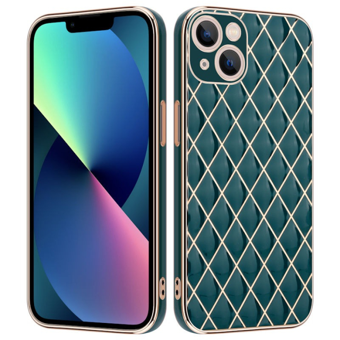 Husa Luxury plating pentru iPhone 12 verde [1]