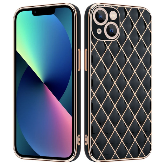 Husa Luxury plating pentru iPhone 13 Pro Max negru [1]