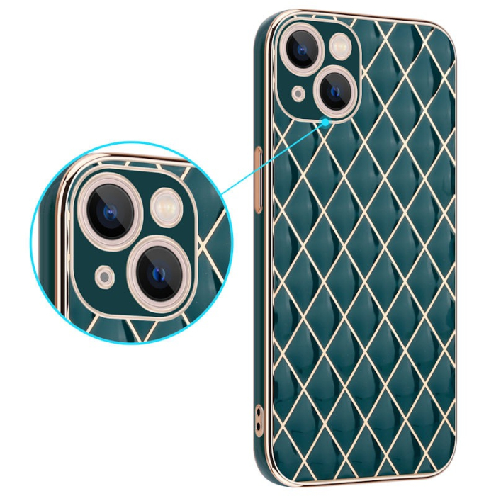 Husa Luxury plating pentru iPhone 13 Pro Max verde [2]