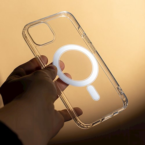 Husa Magsafe antisoc  iPhone 15 6.1" transparent [3]