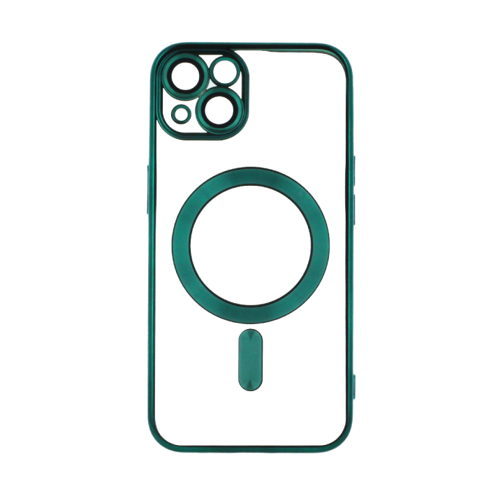 Husa Magsafe Chrome iPhone 14 Pro Max green, sticla camera inclusa [2]