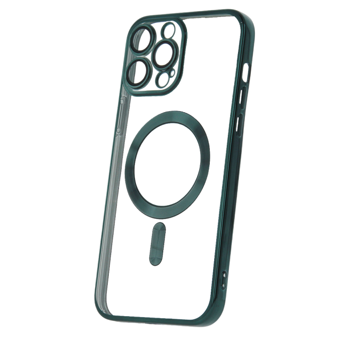 Husa Magsafe Chrome iPhone 14 Pro Max green, sticla camera inclusa [1]