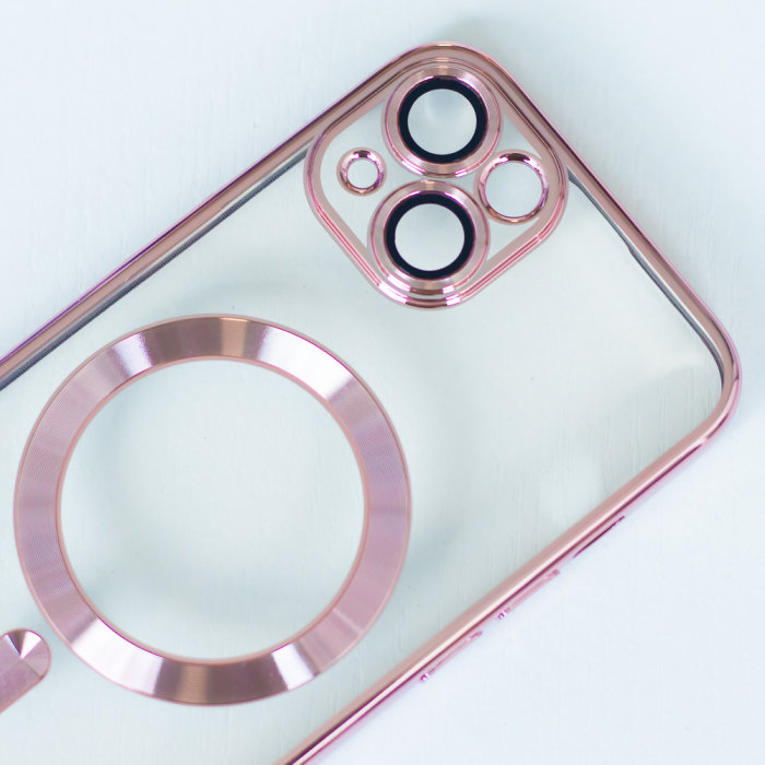 Husa Magsafe Color Chrome  iPhone 15 Pro 6.1" rose gold [5]