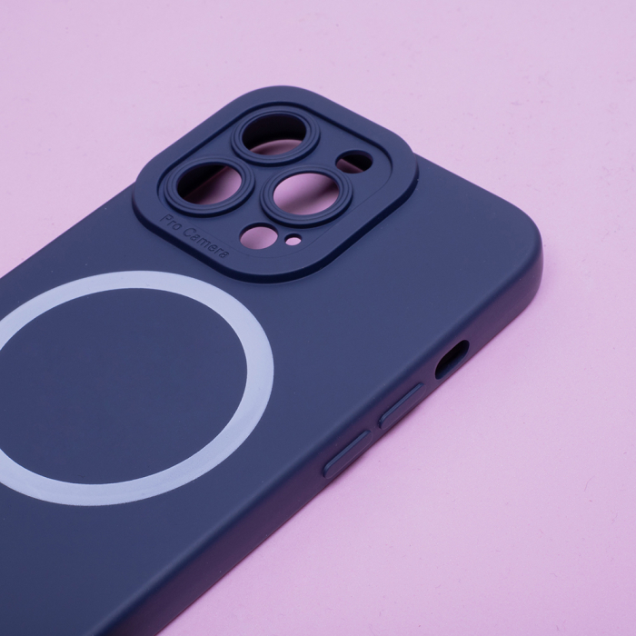 Husa Magsafe silicon colorat iPhone 13 Pro Max dark blue [2]