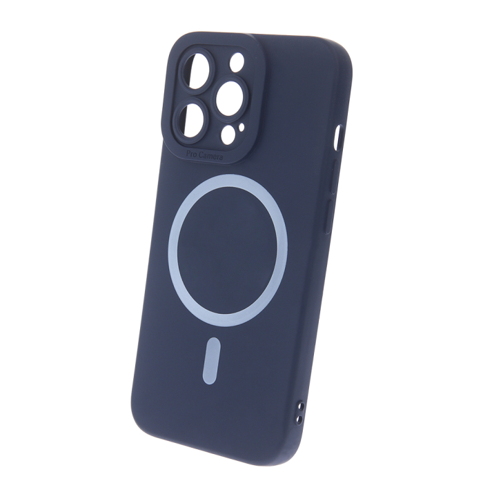 Husa Magsafe silicon colorat iPhone 14 Pro Max dark blue [1]