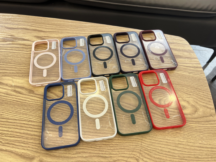 Husa MagSafe slim pentru  iPhone 15, albastru [4]