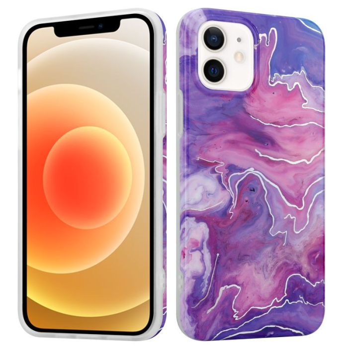 Husa marble pentru iPhone 13 Pro Max roz [1]