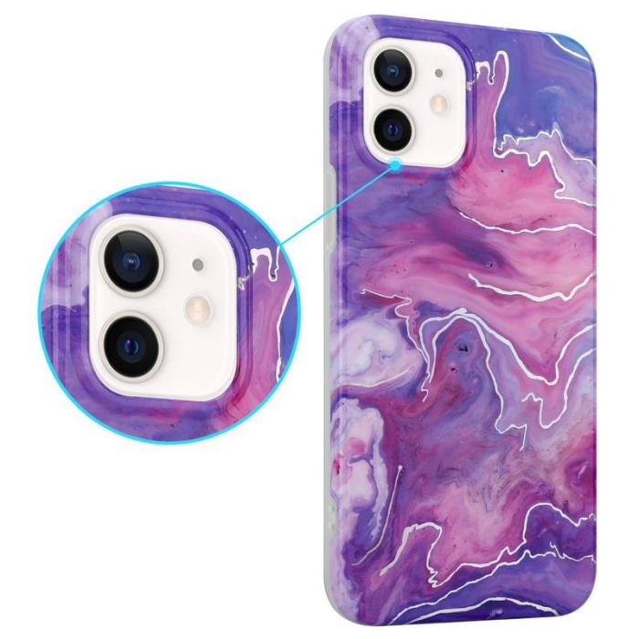 Husa marble pentru iPhone 13 Pro Max roz [2]