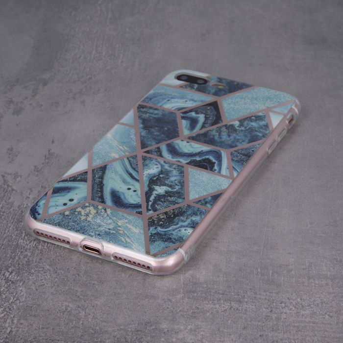Husa Marble pentru iPhone X/XS albastra [2]