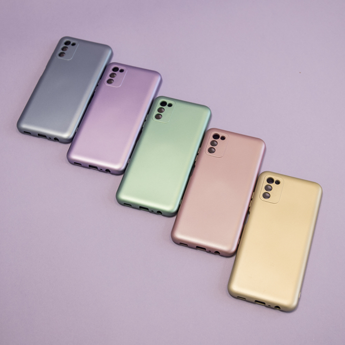 Husa Metallic, din silicon, Samsung Galaxy A25 5G albastru [5]