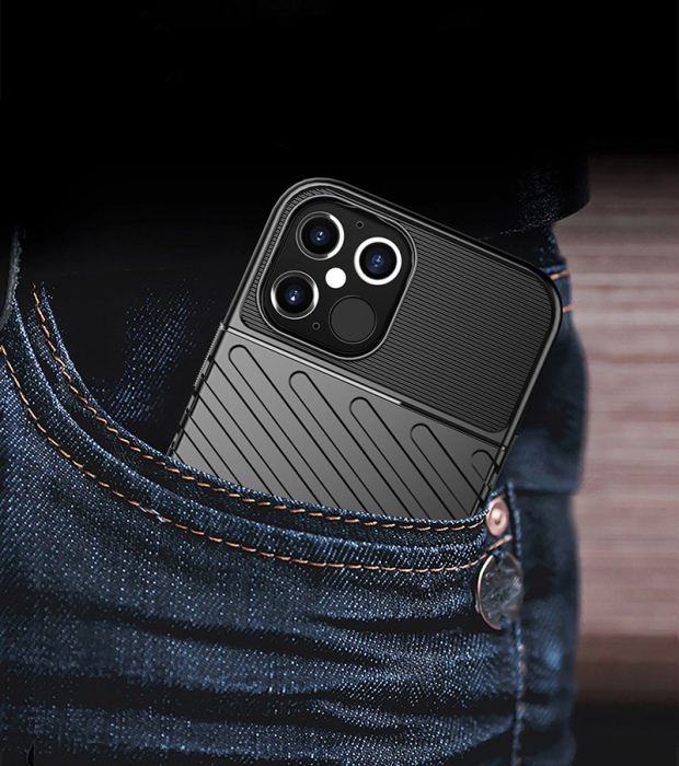 Husa OnePlus 8T neagra, Thunder, silicon [8]