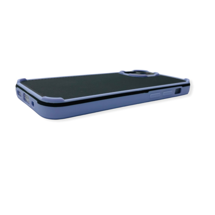 Husa Plastic Stripes Slim iPhone 12 Mini Mov [3]