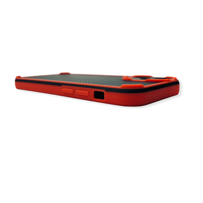 Husa Plastic Stripes Slim iPhone XS Max Rosu [4]