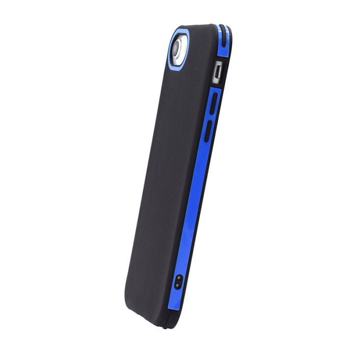 Husa Samsung A10 albastra, Vivid, silicon negru [2]