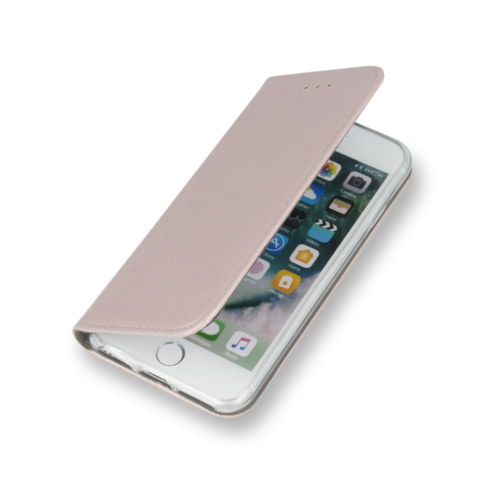 Husa Samsung A12 / M12 rose gold, tip carte, Smart Magnetic [4]