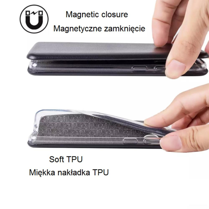 Husa Samsung A12 / M12, tip carte, Samrt Diva, negru [8]