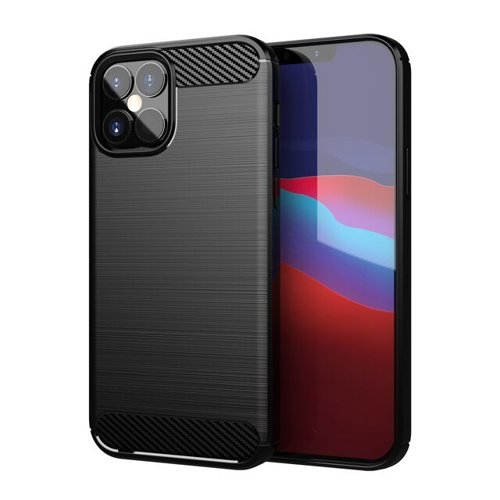Husa Samsung A13 5G / Samsung A04s, model Carbon, silicon flexibil, negru [1]