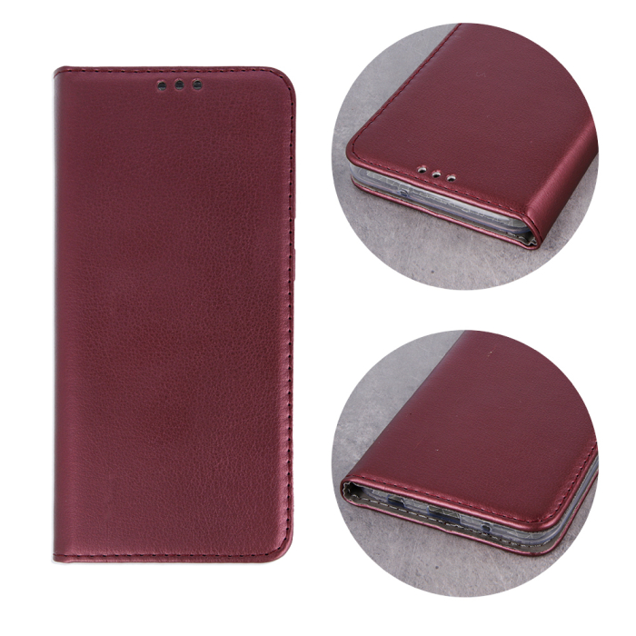 Husa Samsung A23 5G visiniu, tip carte, Smart Magnetic [3]