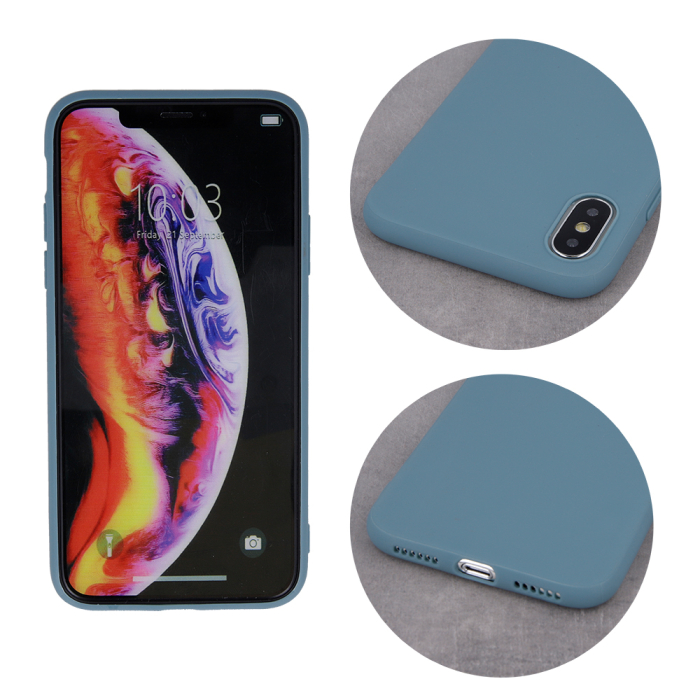 Husa Samsung A50 / A30s / A50s gri albastrui, silicon mat, slim [4]