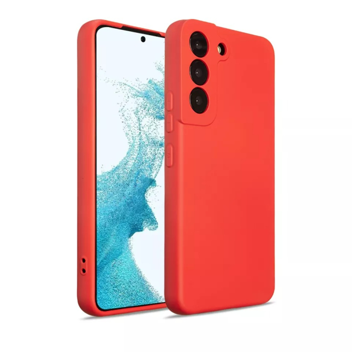 Husa Samsung A73 5G raspberry,cu interior catifea, din silicon [1]