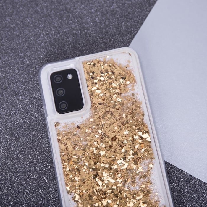 Husa Samsung Galaxy A23 5G, sclipici lichid, auriu [7]