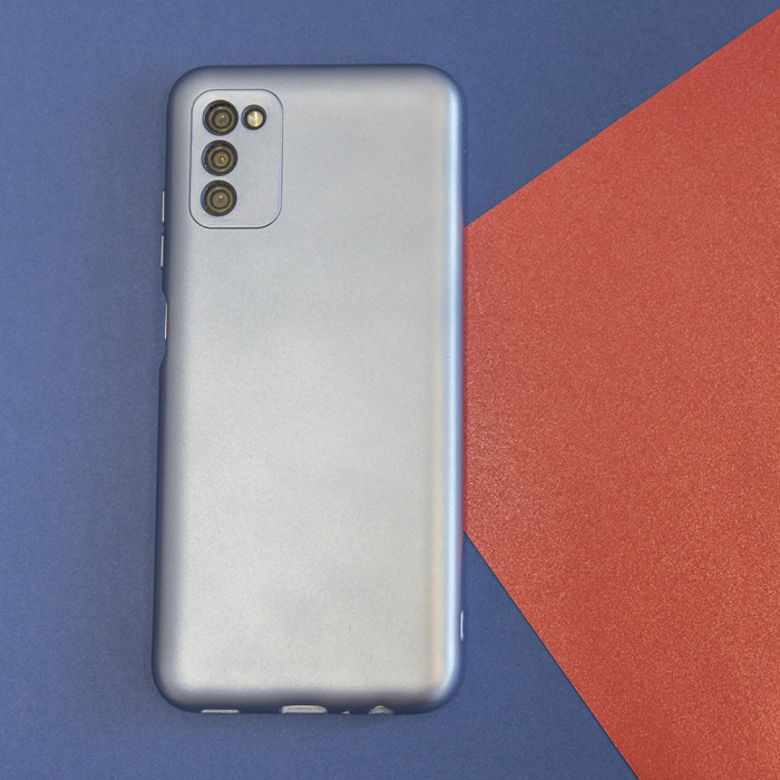 Husa Samsung Galaxy A23 5G, silicon Metallic, albastru [4]