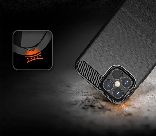 Husa Samsung  M31s, model Carbon, silicon flexibil, negru [3]