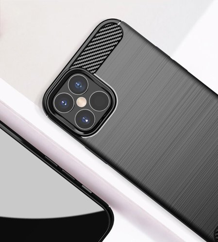 Husa Samsung  M31s, model Carbon, silicon flexibil, negru [4]