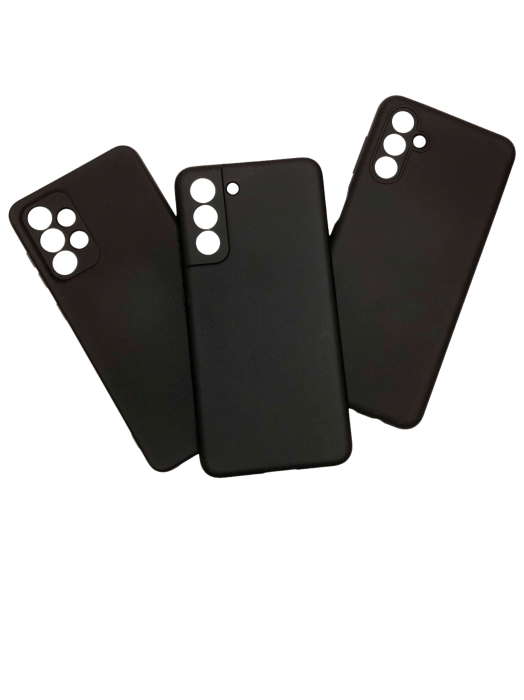 Husa Samsung S21 FE, negru,cu interior catifea, din silicon [4]