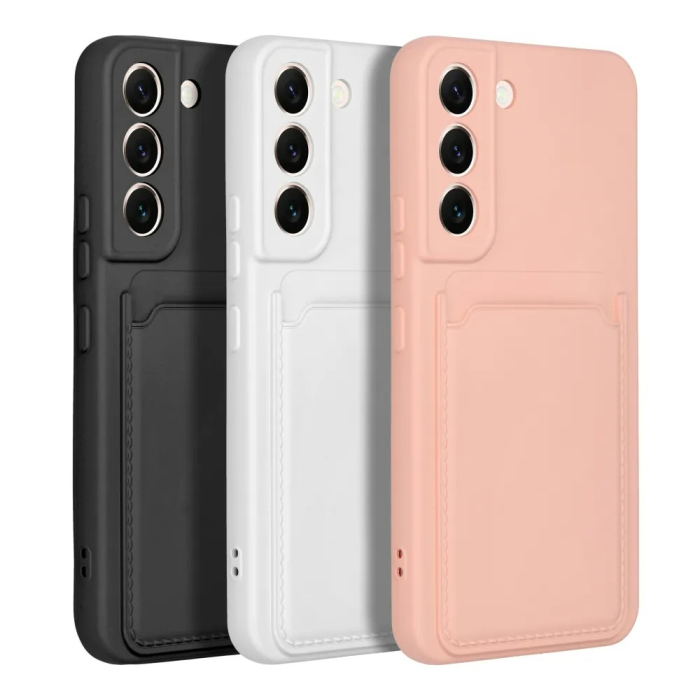 Husa Samsung S22, loc pentru card, alb [5]
