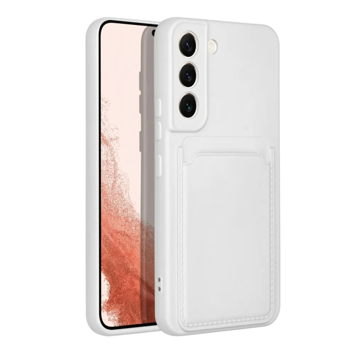 Husa Samsung S22, loc pentru card, alb [2]