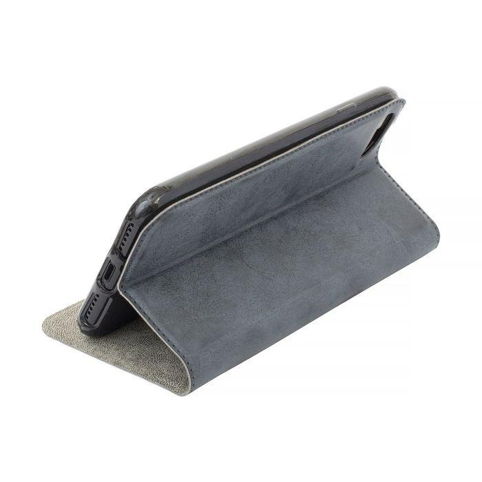 Husa Samsung S7 negru, piele ecologica, model carte Clarino [2]