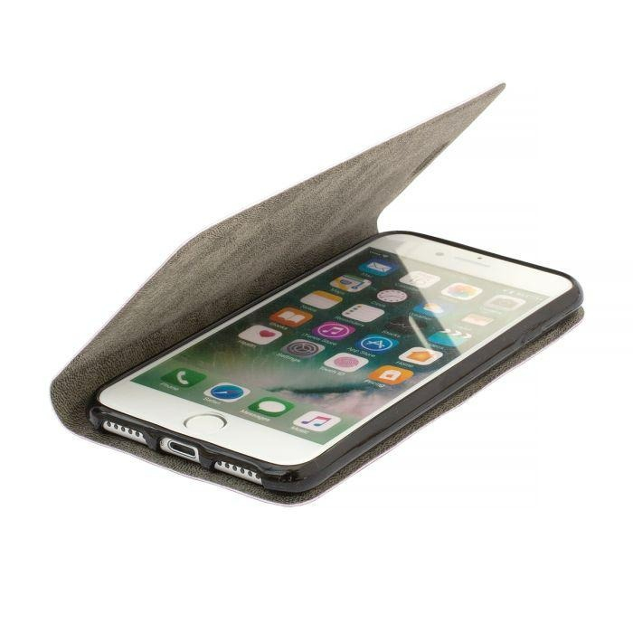 Husa Samsung S7 violet, piele ecologica, model carte Clarino [2]