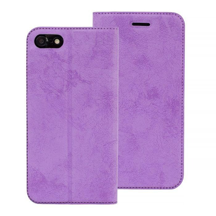 Husa Samsung S8 Plus  violet, piele ecologica, model carte Clarino [1]