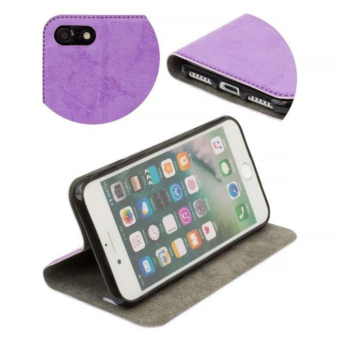 Husa Samsung S8 Plus  violet, piele ecologica, model carte Clarino [4]