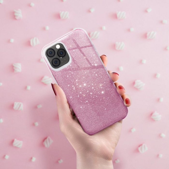 Husa sclipici 3 in 1 Xiaomi Redmi 13C 4G roz [3]