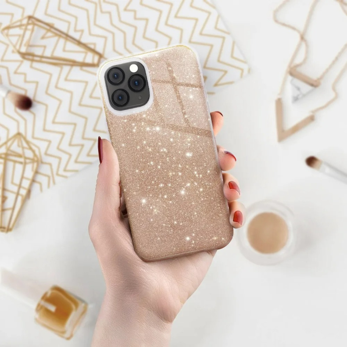 Husa sclipici 3 in 1 Xiaomi Redmi Note 12 5G (Global) / Poco X5 gold [3]